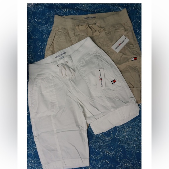 070 Tommy Hilfiger Khaki Convertible Shorts - Picture 4 of 8